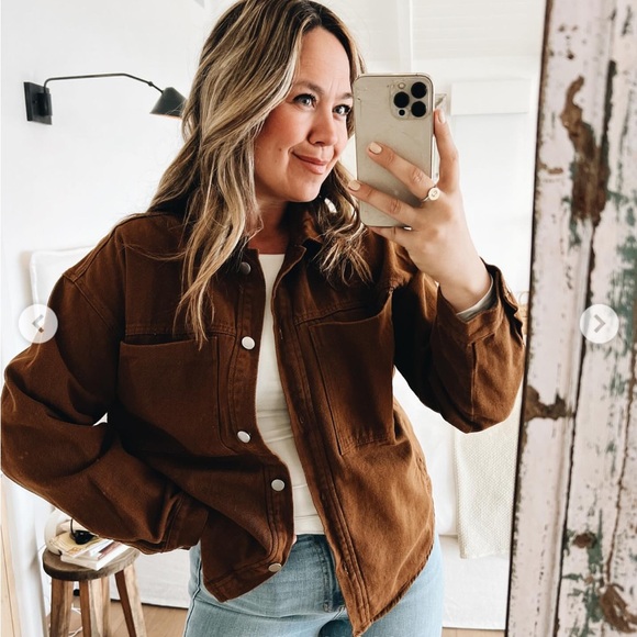 Carly Jean Los Angeles Jackets & Blazers - Carly Jean Los Angeles Black Harrison Jean Jacket